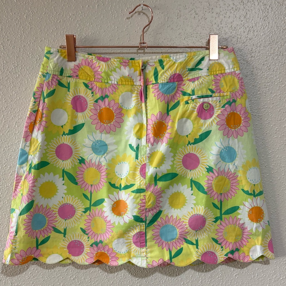 Lilly Pulitzer Callahan Floral Scalloped Hem Skort Size 6 Daisy Print - Picture 3 of 6